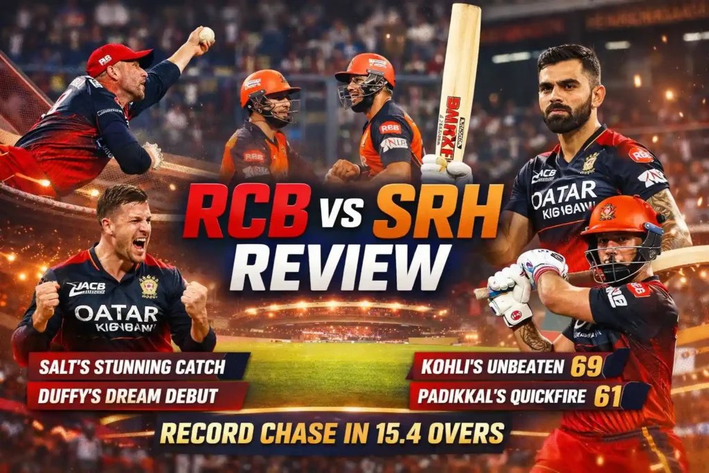 Royal Challengers Bengaluru vs Sunrisers Hyderabad Review: How RCB Hunted Down 202 in Just 15.4 Overs